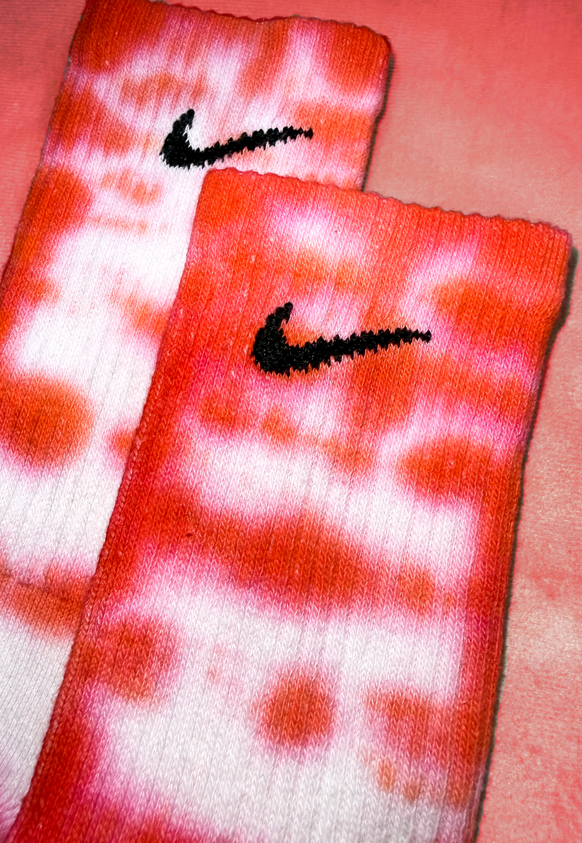 Calzini Nike Tie Dye - Rosso Fuoco