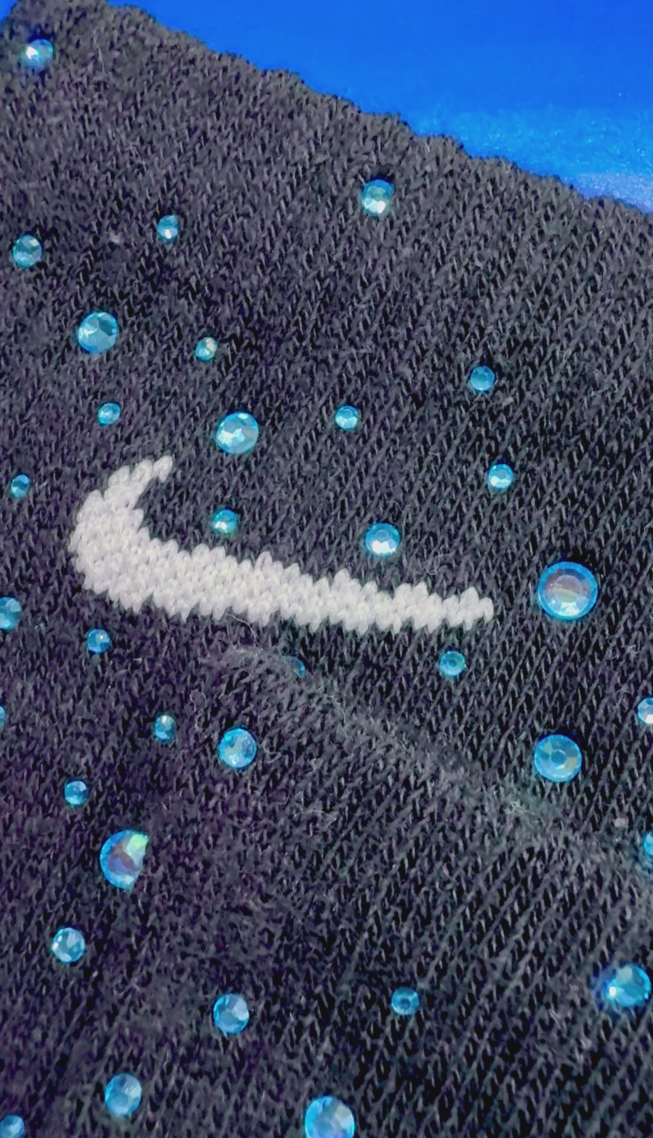 Calzini Nike Neri - Brillantini Acquamarina