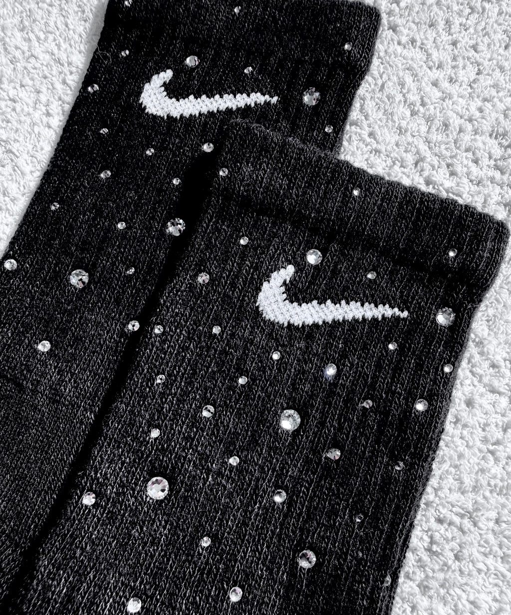 Calzini Nike Neri con Brillantini Argento