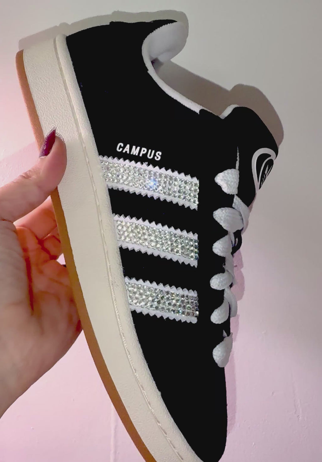 Adidas Campus Black Diamond Argento